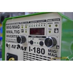 Сварочный инверторный полуавтомат Атом I-180 MIG/MAG (3в1)
