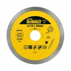 Круг алмазный d=110 мм, h сегмента 8 мм, для плиткореза DWC410, DeWALT DT3715